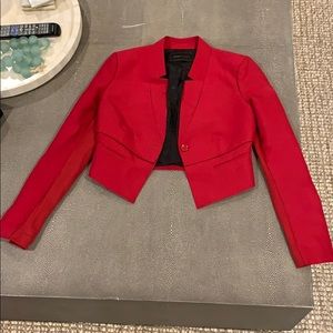 Red BCBG Cropped Blazer